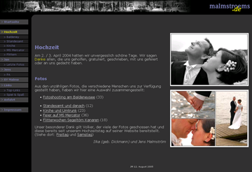 Screenshot Website malmstroems.de